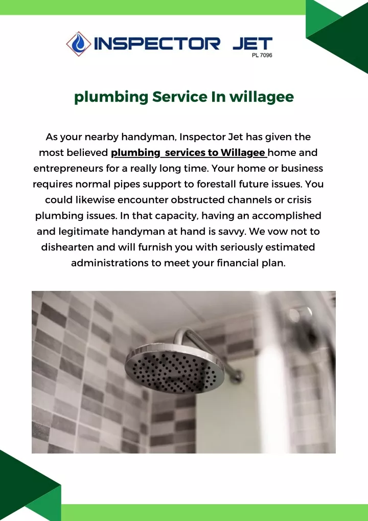 plumbing service in willagee
