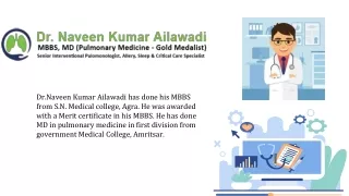 Welcome to Dr. Naveen Ailawadi