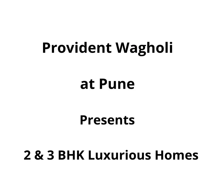 provident wagholi