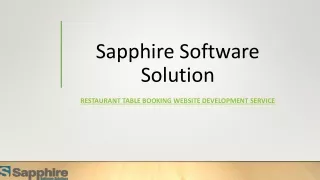 sapphire software solution