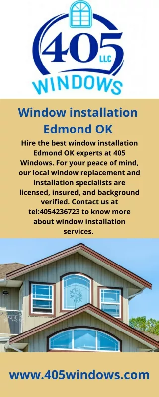 window installation Edmond OK
