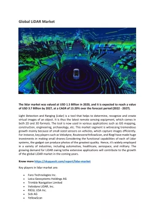 global lidar market