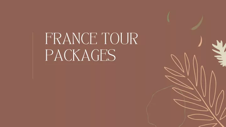 france tour packages