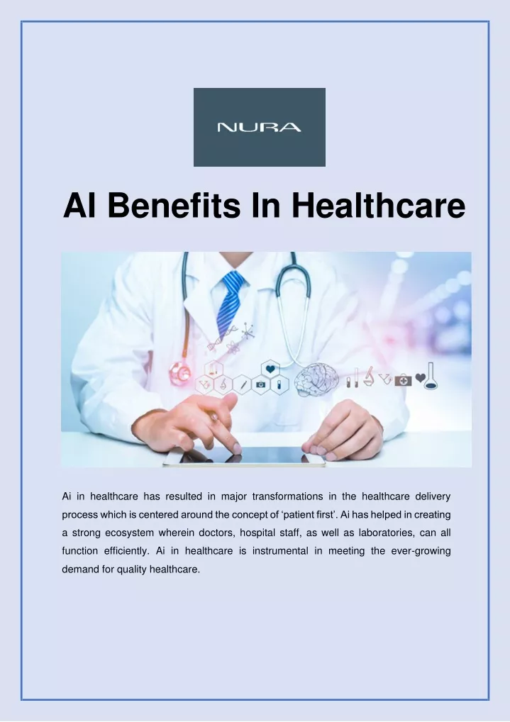 ai benefits in healthcare