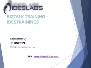 biztalk training idestrainings