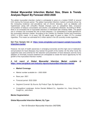 global myocardial infarction market size share
