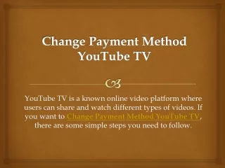 change payment method youtube tv