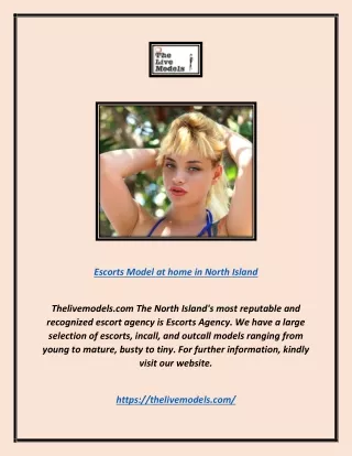 escorts model at home in north island