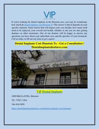 Dental Implants Cost Houston Tx - Get a Consultation | Dentalimplantsdentures.co