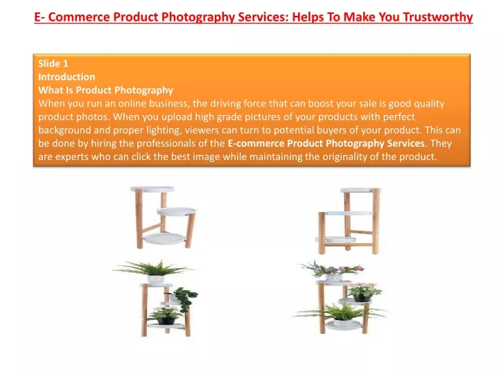e commerce product photography services helps to make you trustworthy