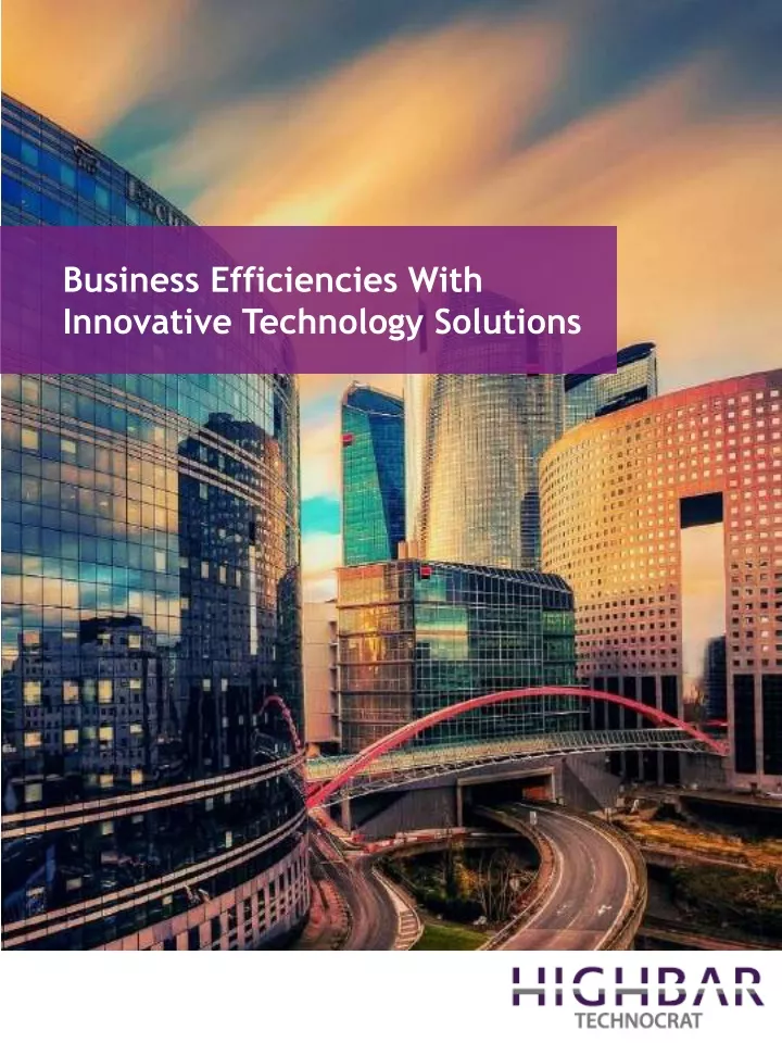 business efficiencies with innovative technology