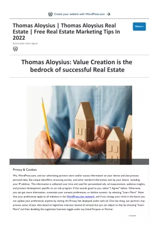 Breaking News | Thomas Aloysius: 2022 Key Real Estate Skills