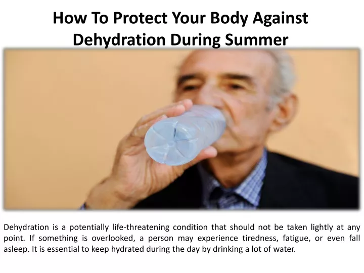 how to protect your body against dehydration