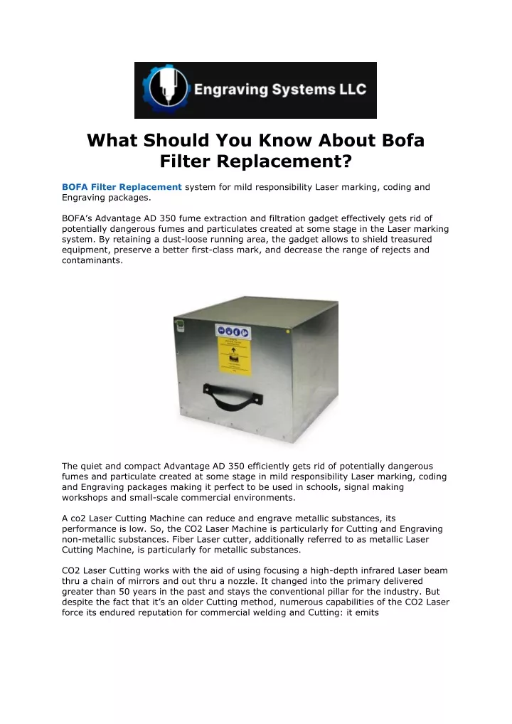 what should you know about bofa filter replacement