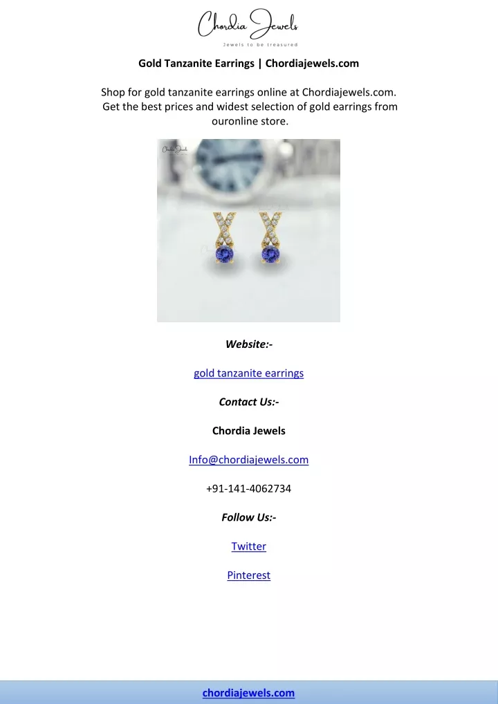 gold tanzanite earrings chordiajewels com