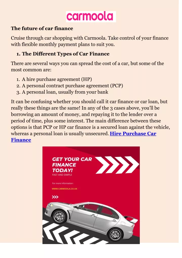 the future of car finance