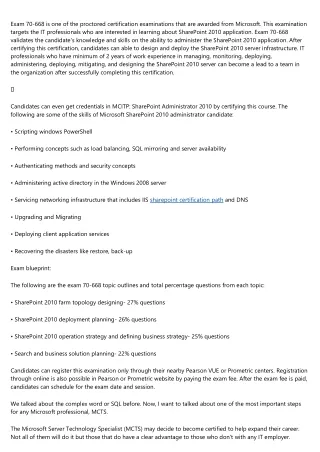 The Evolution of sharepoint certification path