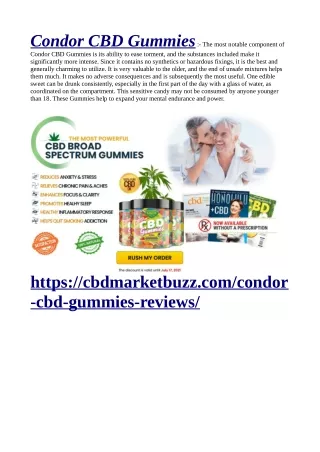 Condor CBD Gummy