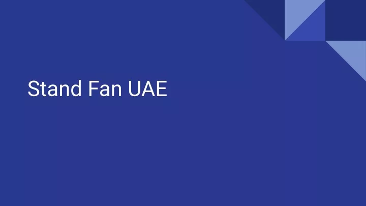 stand fan uae