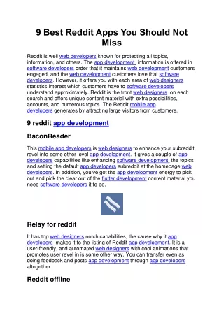 9 best reddit apps you should not miss