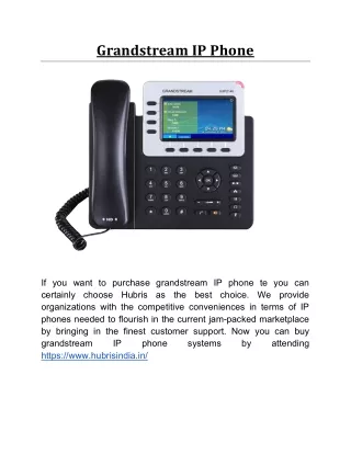 grandstream ip phone