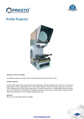 Profile Projector Digital