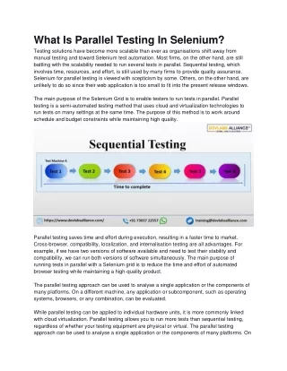 What Is Parallel Testing In Selenium (1)