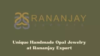 Unique Handmade Opal Ring  at Rananjay Export