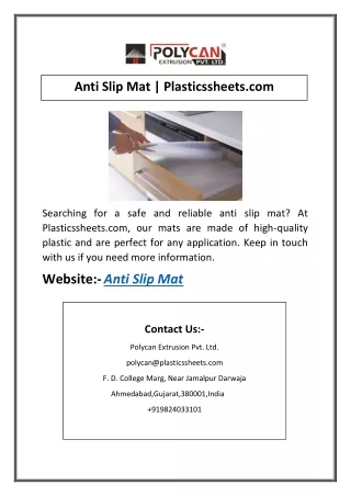 anti slip mat plasticssheets com