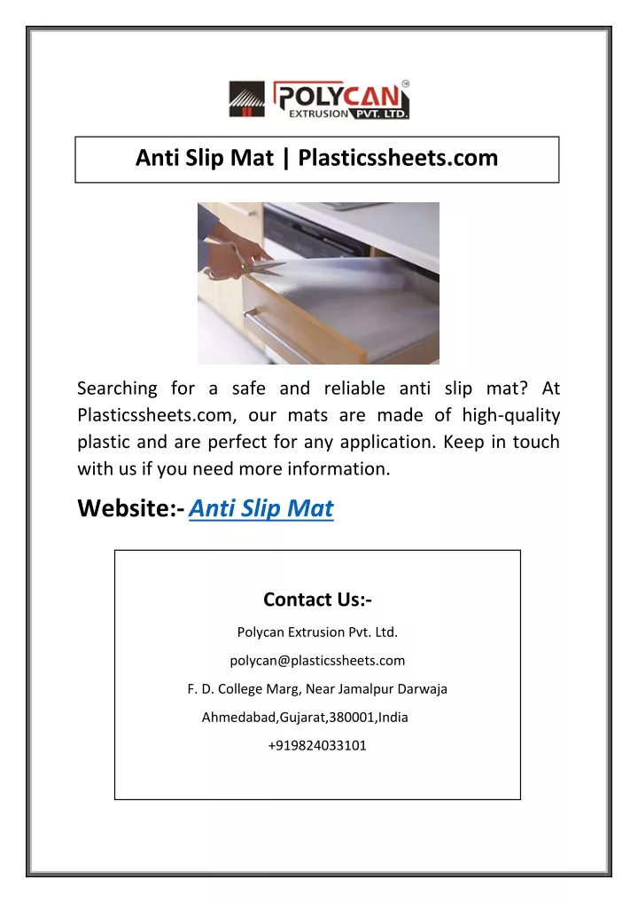 anti slip mat plasticssheets com