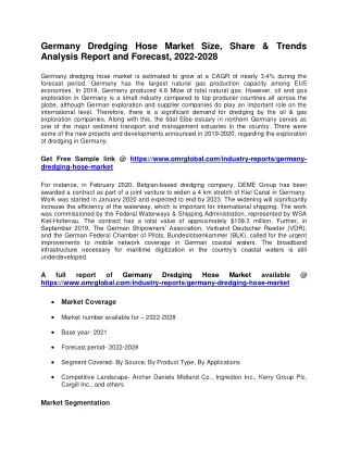 germany dredging hose market size share trends