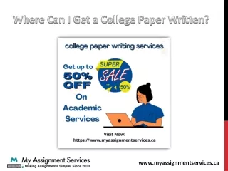 where can i get a college paper written
