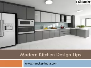 Modern kitchen design tips