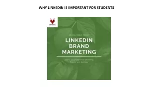 Why linkedin is important for students