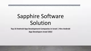sapphire software solution