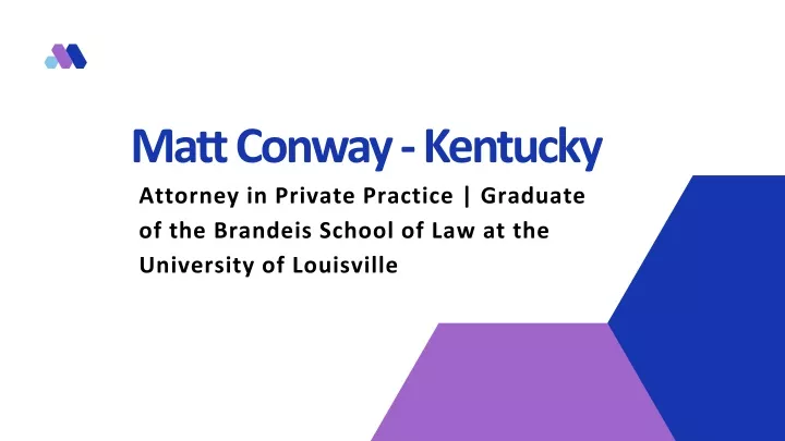 matt conway kentucky attorney in private practice