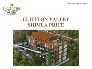 Cliffton Valley Shimla price
