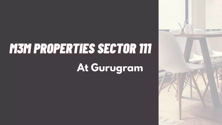 m3m properties sector 111 m3m properties sector