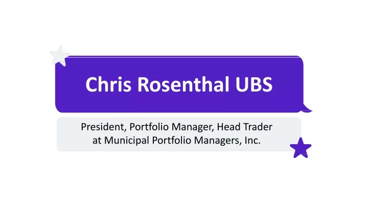 chris rosenthal ubs