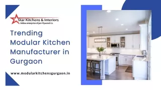 Trending Modular Kitchen Manufacturer in Gurgaon