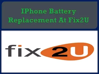 iphone battery replacement at fix2u