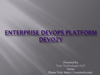 Enterprise DevOps platform