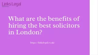 What you should expect from the best law firms in London