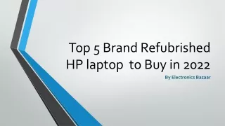 Top 5 Brand Refubrished  HP Laptops to Buy in 2022 I HP i3 Laptop | HP Pavilion