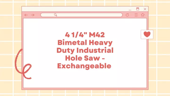 4 1 4 m42 bimetal heavy duty industrial hole