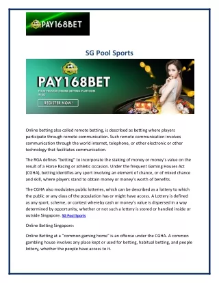 sg pool sports
