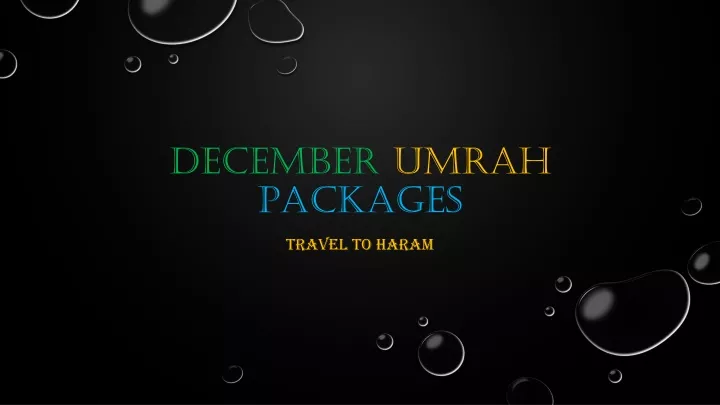 december umrah packages