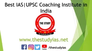 IAS COACHING INSTITUTE- THESTUDYIAS