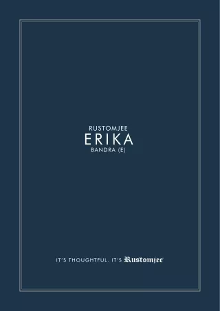 Buy Flats in Khernagar, Bandra | 2 BHK Flats in Bandra East - Rustomjee Erika