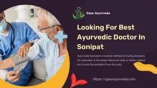 Looking For Best Ayurvedic Doctor In Sonipat